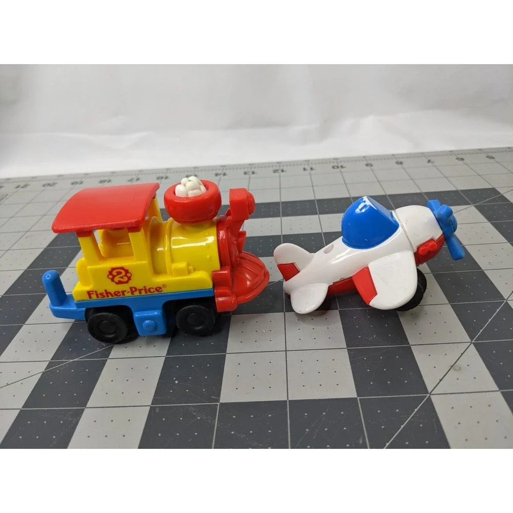 Fisher‎ Price Flip Track Train Airplane Car Vehicle Lot